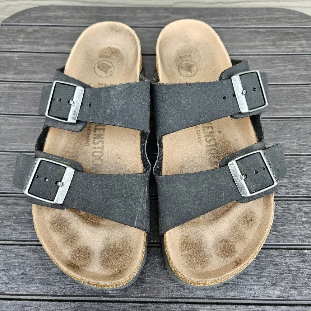 Birkenstock Vegan Arizona Black Sandals Womens Shoes EU Size 36 Regular/Narrow